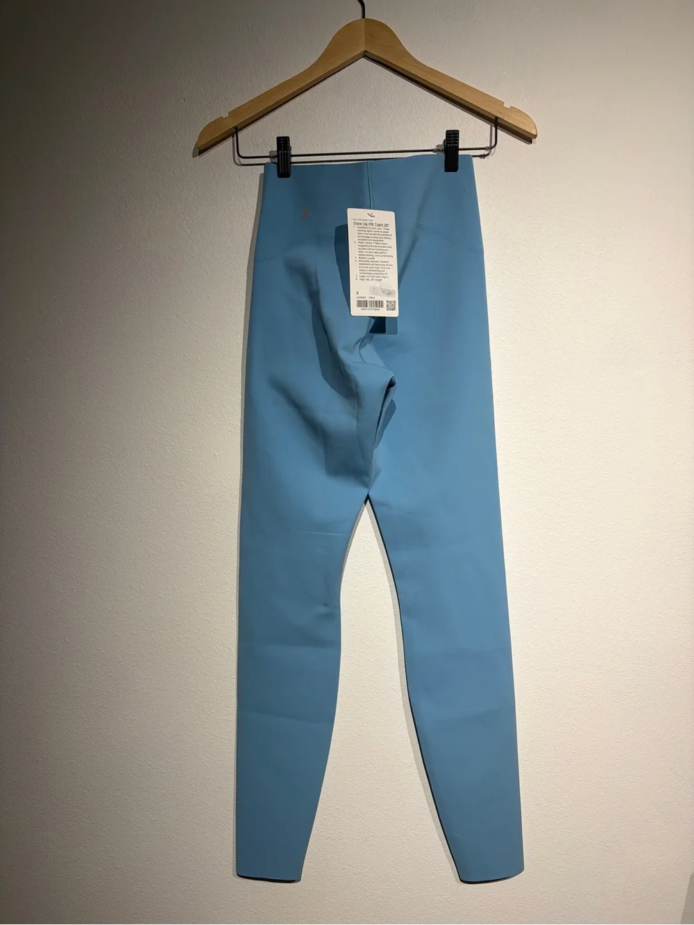 NWT Lululemon Glow Up Super High Rise Tight 28” Washed Blue Size 6